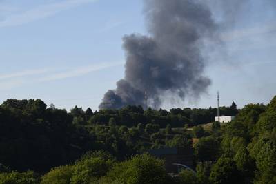 Les secours ont lutté toute la nuit contre les flammes chez Reprocover à Verviers