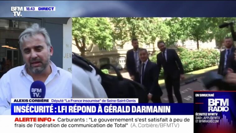 pour Alexis Corbière, Gérald Darmanin "fait semblant de ne pas comprendre"