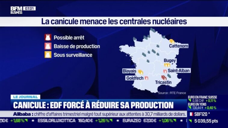 Canicule: pourquoi EDF devrait réduire la production de ses centrales nucléaires?