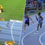 Un air d’Usain Bolt: Letsile Tebogo bat le record du monde U20 au 100m et célèbre avant la ligne d’arrivée