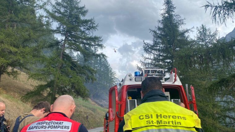 Evolène (VS): Un feu de forêt ravage plus de deux hectares