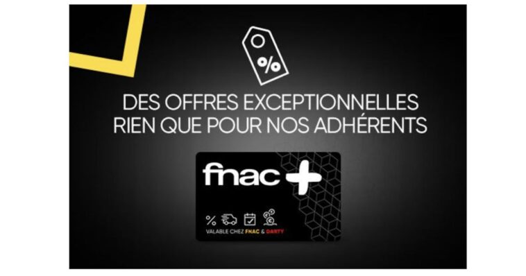 French Days – La carte Fnac+ à 4,99 € pour un an au lieu de 14,99 €