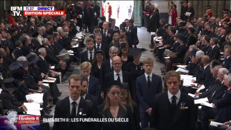 Funérailles d'Elizabeth II: les petits-enfants de la reine Elizabeth II ont rejoint l'abbaye de Westminster