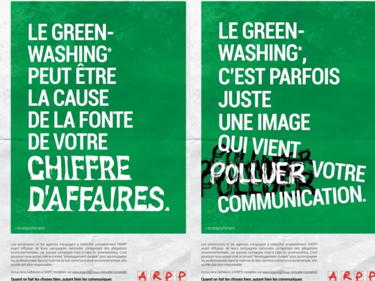 Campagne ARPP contre le greenwashing.