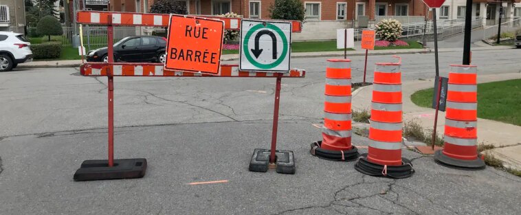 Rivière-des-Prairies: des cônes orange, mais pas de travaux?