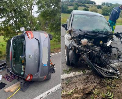 Un automobiliste désincarcéré après un accident avec un camion et plusieurs tonneaux à Sprimont