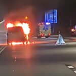 Vaud: Un fourgon en feu provoque des bouchons