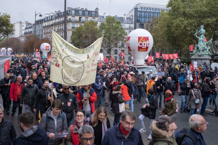 des manifestations dans toute la France pour les salaires et les retraites