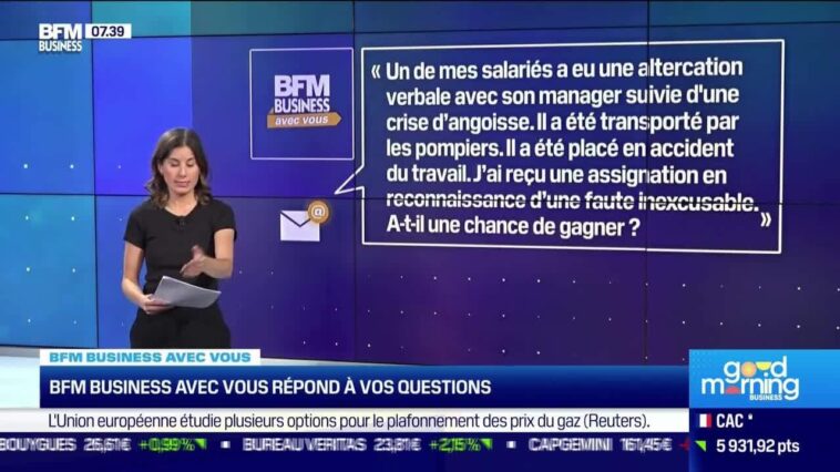 BFM Business avec vous : Assignation pour faute inexcusable sur un salarié, comment prouver le contraire ?