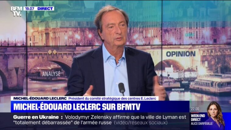 Hausse des prix: "Cela va continuer, c'est une vraie inflation durable", affirme Michel-Édouard Leclerc