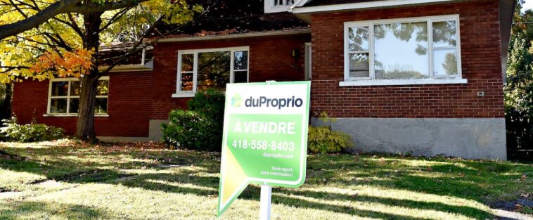 Immobilier: baisse de 15% des ventes de propriétés dans la grande région de Québec