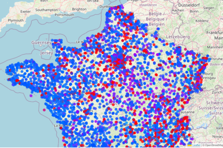 La carte des prix des carburants et des pénuries en temps réel dans toutes les stations-service de France