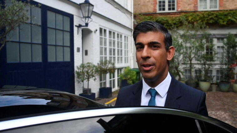 Rishi Sunak annonce sa candidature pour Downing Street