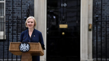 la Première ministre Liz Truss annonce sa démission