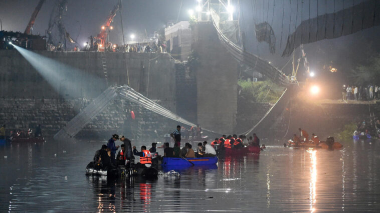 plusieurs arrestations en lien avec l'effondrement du pont suspendu qui a fait 130 morts