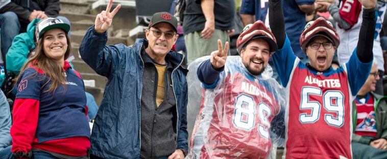 Beaucoup d’ambiance au match des Alouettes