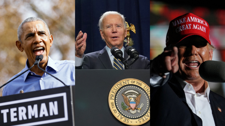 Biden, Obama et Trump mobilisés en Pennsylvanie à trois jours des élections de mi-mandat