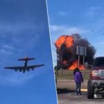 Deux avions de la Seconde guerre entrent en collision lors d'un spectacle aérien au Texas