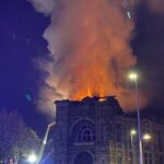 Important incendie dans l’ancien hôpital de Bavière à Liège