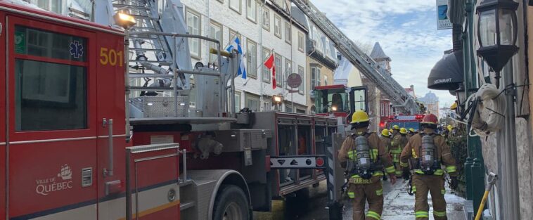 Incendie majeur à Québec: une alerte générale nécessitant la présence de 80 pompiers a été lancée
