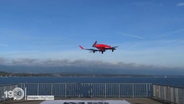 Le transport d'échantillons de sang par drone testé au-dessus du Léman - rts.ch