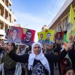 Les Kurdes syriens manifestent contre les frappes aériennes de la Turquie