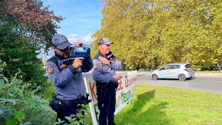 Meyrin (GE): Nouveaux policiers sur le front des contrôles radar