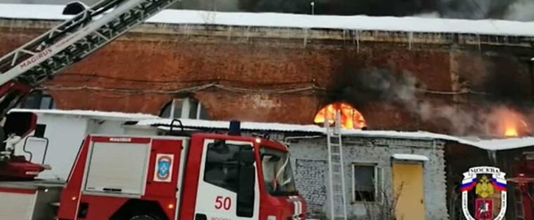 Un important incendie éclate dans le centre de Moscou