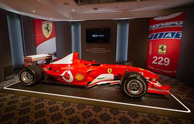 Une Ferrari de F1 de Schumacher vendue plus de 13 millions d’euros