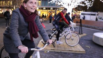 Ville de Genève: Des vélos pour allumer les arbres de Noël