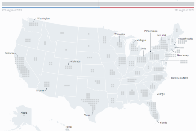 consultez les cartes des résultats des élections américaines