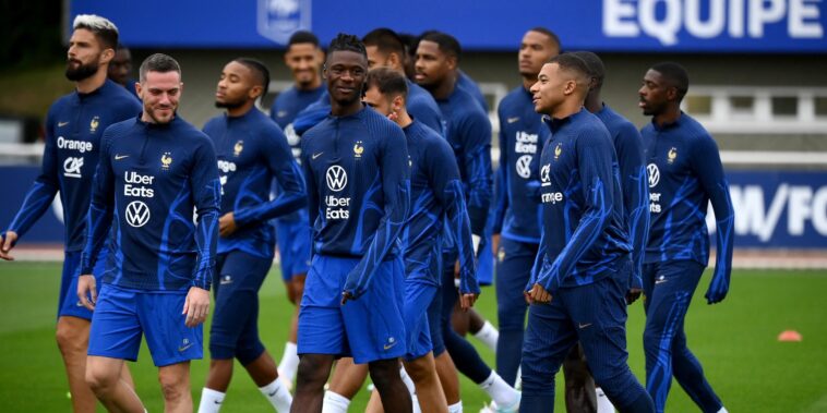 dernier entraînement à Clairefontaine pour les Bleus