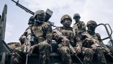 les premières troupes kényanes arrivées à Goma
