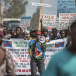 A Goma, dans l’est de la RDC, une marche de protestation contre l’arrivée des troupes ougandaises