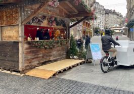 Genève: Un chalet et des vélos pour soutenir le commerce local