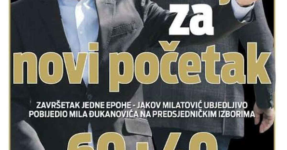Les Montenegrins tournent la page Milo Djukanovic a la tete