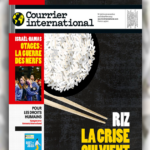 Le titre suggere que le riz est confronte a une