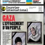 En premiere page du journal hebdomadaire Gaza la disparition