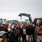 les tracteurs sont entrés dans Agen et se dirigent vers le centre de Perpignan