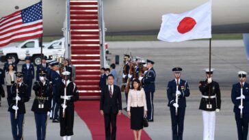 Fumio Kishida du Japon commence une visite aux Etats Unis pour