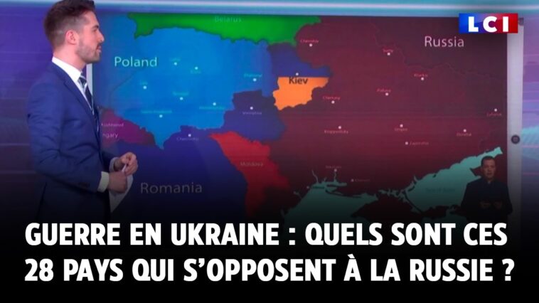 Guerre en Ukraine : quels sont ces 28 pays qui s’opposent à la Russie ?