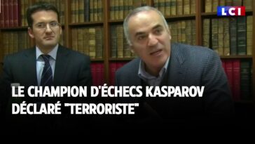 Le champion d'échecs Kasparov déclaré terroriste