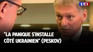 "La panique s'installe côté ukrainien" selon le porte-parole du Kremlin