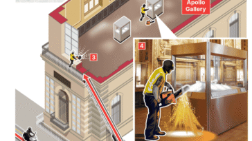 Une disqueuse, un monte-charge